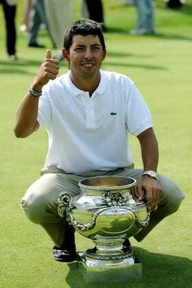 Pablo Larrazabal (Spanien) gewinnt die Open de France 2008 -  (pan26662) Golf Herren Open de France 2008, European PGA Tour Einzelbild Paris Freude,