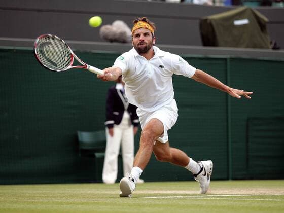 Arnaud Clement (Frankreich) -  Tennis Herren All England Championships 2008, ATP Tour, Grand Slam Einzelbild Wimbledon London Dynamik,