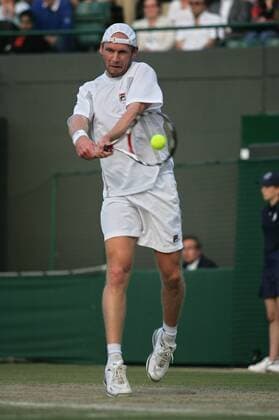 Rainer Schüttler (Deutschland) -  Tennis Herren All England Championships 2008, ATP Tour, Grand Slam Einzelbild Wimbledon London Dynamik,