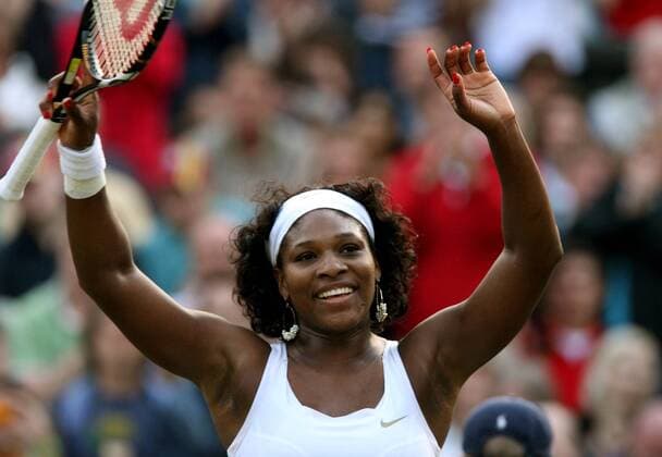 Serena Williams (USA) - Schlussjubel -  Tennis Damen All England Championships 2008, Grand Slam, WTA Tour Einzelbild Wimbledon o0 Halbfinale London Freude,