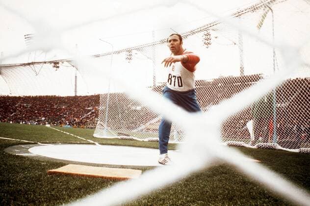 Ludvik Danek (Tschechoslowakei) Leichtathletik OS Sommer Herren Olympische Spiele München 1972, Sommerspiele, Diskuswurf Einzelbild Aufnahmedatum geschätzt München