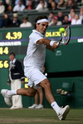 Roger Federer (Schweiz) -  Tennis Herren All England Championships 2008, Grand Slam, ATP Tour, Finale Einzelbild Wimbledon London