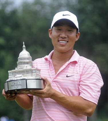 Anthony Kim (USA) - Sieger der AT&T National 2008 -  (WAP20080706318) Golf Herren AT&T National 2008, AT & T, PGA Tour Einzelbild Potomac Freude,