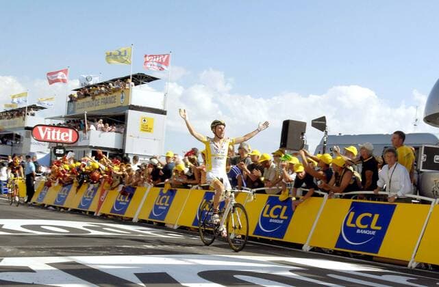 Riccardo Ricco (Italien Saunier Duval Scott) gewinnt die 6. Etappe der Tour de France 2008 -  Radsport Herren Tour de France 2008, Straßenradsport, Straße, Rad Totale 6. Etappe: Aigurande - Super Besse Freude,