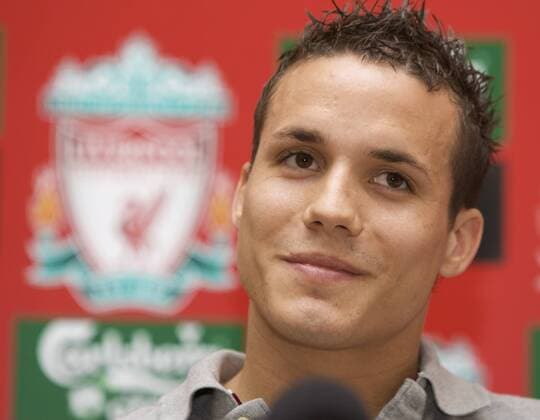 Neuzugang Philipp Degen (Liverpool) -  Fußball Herren English Premier League 2008 2009, 1. Englische Liga, FC Liverpool Porträt Liverpool