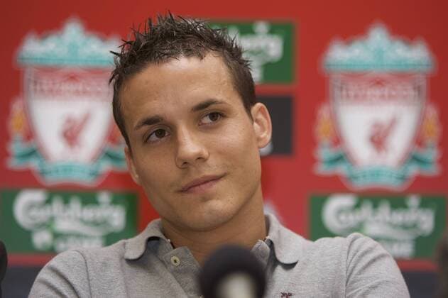 Neuzugang Philipp Degen (Liverpool) -  Fußball Herren English Premier League 2008 2009, 1. Englische Liga, FC Liverpool Einzelbild Liverpool