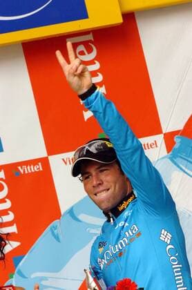 Mark Cavendish (Großbritannien Columbia) gewinnt die 8. Etappe der Tour de France 2008 -  Radsport Herren Tour de France 2008, Straßenradsport, Straße, Rad Einzelbild 8. Etappe: Figeac - Toulouse