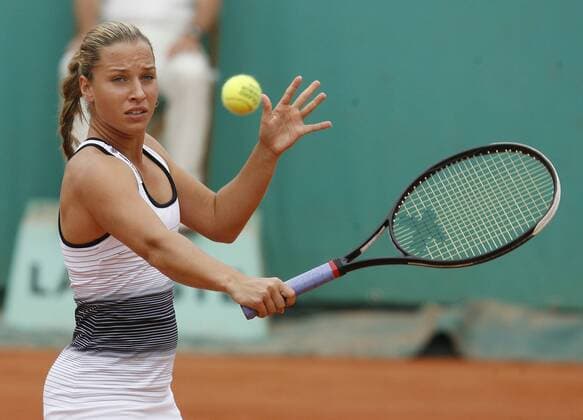 Dominika Cibulkova (Slowakei) Tennis Damen French Open 2008, Grand Slam, WTA Tour Einzelbild Roland Garros Paris