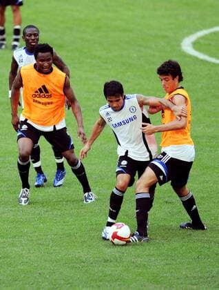 Deco (Chelsea, Mitte) -  Fußball Herren English Premier League 2008 2009, 1. Englische Liga, Training, FC Chelsea London, Asienreise Gruppe Guangzhou Dynamik,
