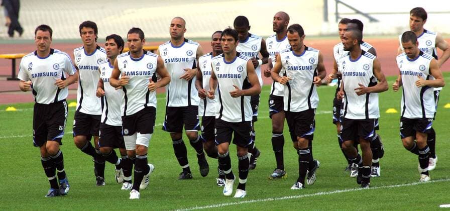 Lauftraining Chelsea London -  (CFP393773707) Fußball Herren English Premier League 2008 2009, 1. Englische Liga, Chelsea FC London, Trainingslager, Training Totale Guangdong