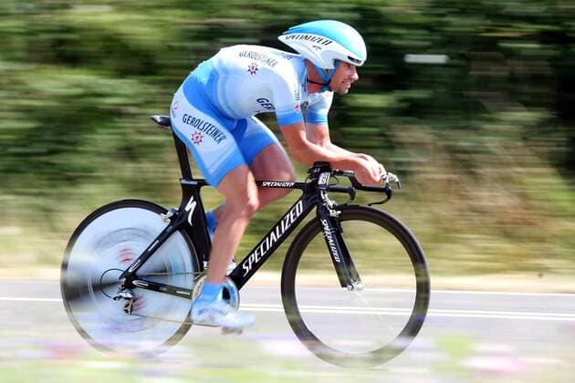 Stefan Schumacher (Deutschland Gerolsteiner) -  Radsport Herren Tour de France 2008, Straßenradsport, Straße, Rad, Zeitfahren, Einzelzeitfahren Einzelbild 20. Etappe: Cerilly - Saint Amand Montrond Dynamik,