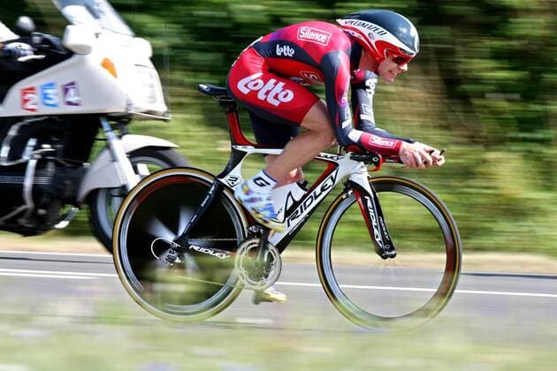 Cadel Evans (Australien Silence Lotto) -  Radsport Herren Tour de France 2008, Straßenradsport, Straße, Rad, Zeitfahren, Einzelzeitfahren Einzelbild 20. Etappe: Cerilly - Saint Amand Montrond