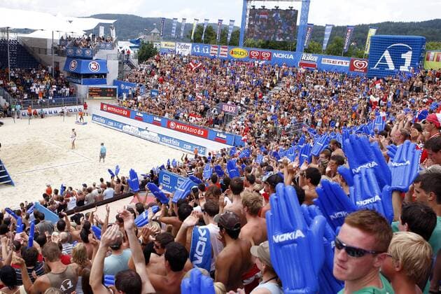 Grand Slam der Swatch FIVB World Tour 2008 in Klagenfurt Beachvolleyball Herren Swatch FIVB World Tour 2008, Grand Slam, Beach Totale Klagenfurt