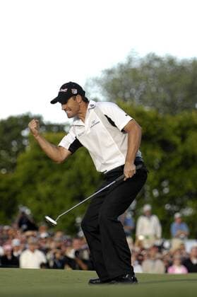 Padraig Harrington (Irland) - Jubel - (Icon25808081004) Golf Herren Gold PGA Championship 2008, Tour Einzelbild Bloomfield Township Freude, EDITORIAL USE ONLY