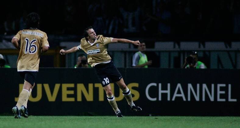 Alessandro del Piero (Juventus Turin) - Torjubel -  Fußball EC 1 Herren Champions League Qualifikation 2008 2009, Juventus Turin, Juve Gruppe Turin