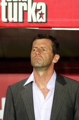 Trainer Michael Skibbe (Galatasaray) -  Fußball EC 1 Herren Champions League Qualifikation 2008 2009, Galatasaray Istanbul Porträt Istanbul