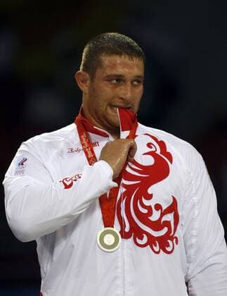 Khasan Baroev (Russland) - Olympiasilber in der Klasse bis 120kg Griechisch Römisch -  Ringen OS Sommer Herren Olympische Spiele 2008, Sommerspiele Klasse bis 120kg Griechisch Römisch Einzelbild Peking