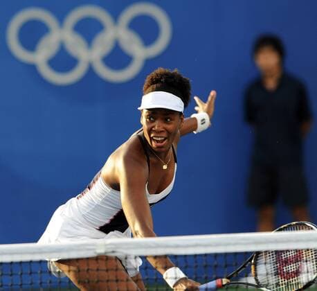 Venus Williams (USA) -  Tennis OS Sommer Damen Olympische Spiele Peking 2008, Sommerspiele, Nationaltrikot Einzelbild Peking