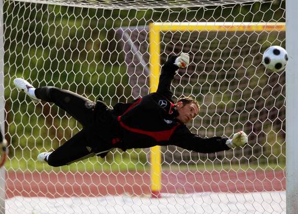 Torwart Tim Wiese (Deutschland) Fußball Herren Nationalteam 2008, Training Einzelbild Herzogenaurach
