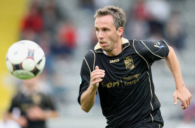 Thorsten Judt (Erfurt) Fußball Herren 3. Liga 2008 2009, FC Rot Weiß Erfurt RWE RW Einzelbild Aalen
