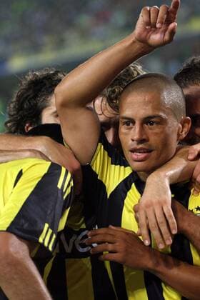 Alex (Fenerbahce) - Torjubel -  Fußball EC 3 Herren Champions League 2008 2009, Qualifikation, Fenerbahce SK Istanbul Gruppe Istanbul Freude,