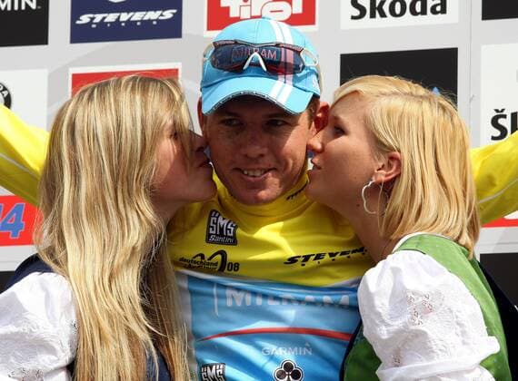 Brett Lancaster (Australien Milram) gewinnt den Prolog der Deutschland Tour 2008 Radsport Herren Deutschland Tour 2008, DeutschlandTour, ProTour, Straßenradsport, Straße, Rad, Gruppe Zeitfahren, Einzelzeitfahren, Prolog: Kitzbühel Freude, 