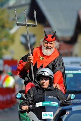 Radteufel Didi Senft (Deutschland) begleitet selbstverständlich die Deutschland Tour 2008 -  Radsport Herren Deutschland Tour 2008, DeutschlandTour, ProTour, Straßenradsport, Straße, Rad, Gruppe Zeitfahren, Einzelzeitfahren, Prolog: Kitzbühel