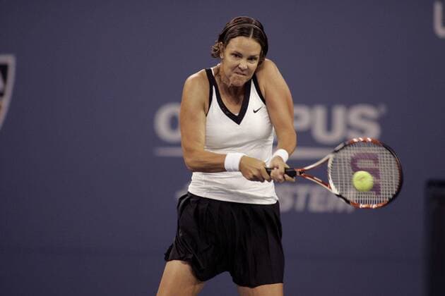 Lindsay Davenport (USA) - (Icon3300808271133) Tennis Damen US Open 2008, Grand Slam, WTA Tour Einzelbild Flushing Meadow New York, NY N Y Dynamik, EDITORIAL USE ONLY