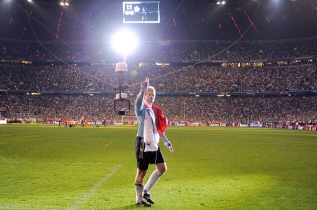 Torwart Oliver Kahn (Bayern) verabschiedet sich Fußball Herren Oliver Kahns Abschiedsspiel 2008, Servus Olli, FC Bayern München, Abschied, Verabschiedung, Karriere Totale AllianzArena, Allianz Arena München