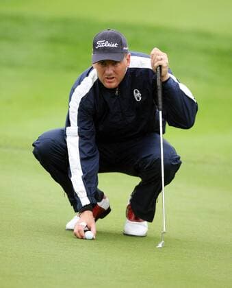 Robert Karlsson (Schweden) Golf Herren Mercedes Benz Championship 2008, European PGA Tour Einzelbild Gut Lärchenhof Pulheim, Köln