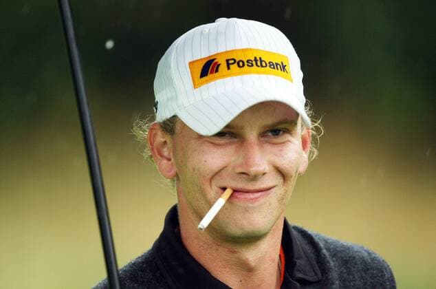 Marcel Siem (Deutschland) Golf Herren Mercedes Benz Championship 2008, European PGA Tour, Porträt Gut Lärchenhof Pulheim, Köln Freude,