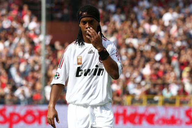 Ronaldinho (AC Mailand) enttäuscht -  Fußball Herren Serie A 2008 2009, 1. Italienische Liga, Milan Einzelbild Genua