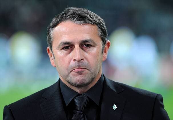 Geschäftsführer Klaus Allofs (Bremen) enttäuscht Fußball EC 1 Herren Champions League 2008 2009, SV Werder Bremen Porträt Bremen