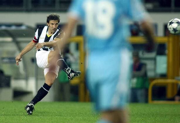 Alessandro del Piero (Juventus Turin) - Freistoß zum 1:0 -  Fußball EC 1 Herren Champions League 2008 2009, Juventus Turin, Juve Gruppe Turin Dynamik,