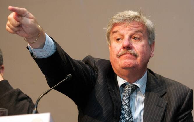 UEFA Kommunikationsdirektor William Gaillard während der Konferenz der europäischen Nationaltrainer 2008 -  Fußball Herren 8. UEFA Konferenz der europäischen Nationaltrainer 2008, Tagung, Kongress, Versammlung Einzelbild Wien