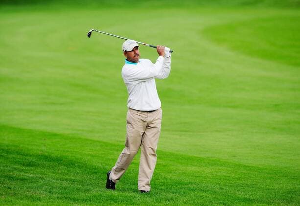 Jeev Milkha Singh (Indien) - EDITORIAL USE ONLY. No use with unauthorised audio, video, data, fixture lists, club league logos or live services. Online in-match use limited to 120 images, no video emulation. No use in betting, games or single club league player publications. Golf Herren The Quinn Direct British Masters 2008, European PGA Tour Einzelbild The Belfry Sutton Coldfield