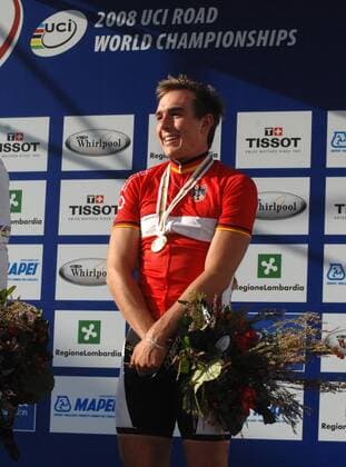 John Degenkolb (Deutschland) belegt Platz 3 bei der U23 WM 2008 Radsport Herren U23 WM 2008, U 23, Straßenradsport, Straße, Rad, Einzelbild Varese Freude,