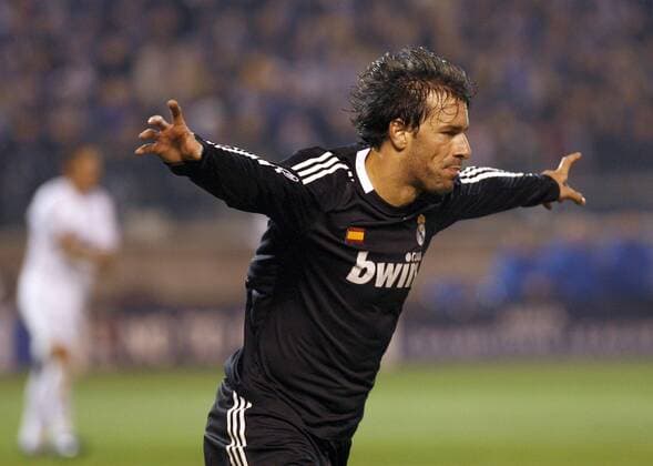Ruud van Nistelrooy (Real Madrid) - Torjubel -  - NOxONLINExUSE Fußball EC 1 Herren Champions League 2008 2009, Real Madrid CF Einzelbild St. Petersburg Freude,