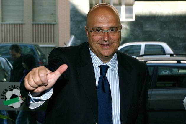 Sportdirektor Pierpaolo Marino (SSC Neapel) anlässlich des Treffens des italienischen Ligaverbandes Lega Calcio in Mailand -  Fußball Herren Serie A 2008 2009, 1. Italienische Liga, Lega Calcio, Treffen, Napoli Einzelbild Mailand