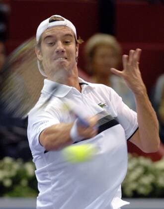 Richard Gasquet (Frankreich) -  Tennis Herren Masters Series 2008, ATP Tour Einzelbild Madrid Dynamik,