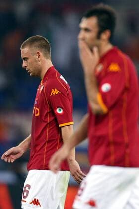 Daniele De Rossi (AS Rom) enttäuscht -  Fußball Herren Serie A 2008 2009, 1. Italienische Liga, AS Roma Gruppe Rom