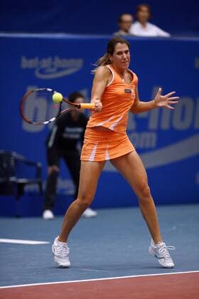 Olga Savchuk (Ukraine) Tennis Damen Generali Ladies 2008, WTA Tour Einzelbild Linz Dynamik,