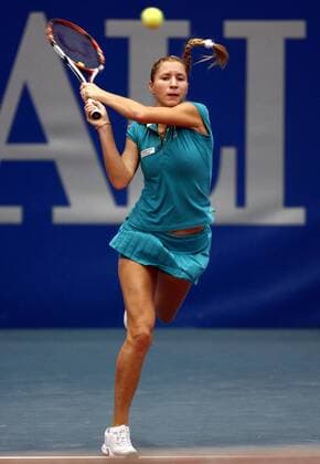 Alona Bondarenko (Ukraine) -  Tennis Damen Generali Ladies 2008, WTA Tour, Einzelbild Linz Dynamik,