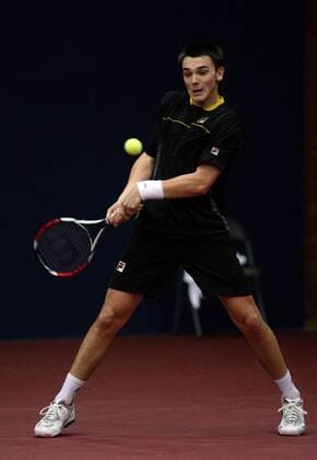 Andreas Beck (Deutschland) Tennis Herren Davidoff Swiss Indoors 2008, ATP Tour Einzelbild Basel