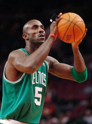 Kevin Garnett (Boston Celtics) -  (NYP20081021106) Basketball Herren NBA PreSeason 2008 2009, Pre Season, Test, Testspiel Einzelbild New York, NY, N.Y.