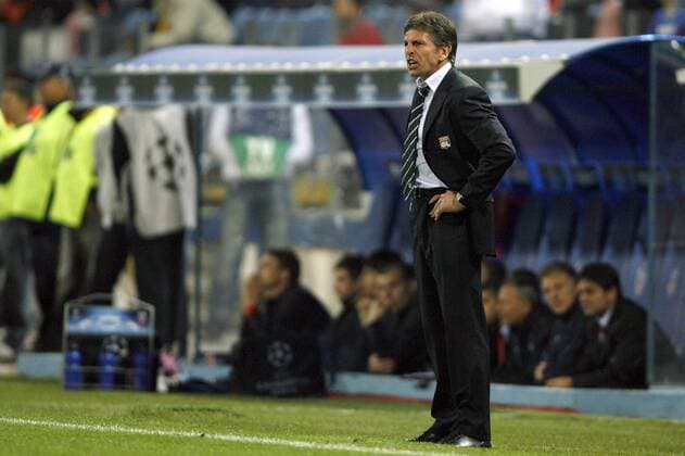 Trainer Claude Puel (Lyon) -  (pan28390) Fußball EC 1 Herren Champions League 2008 2009, Olympique Lyonnais, OL, Einzelbild Bukarest