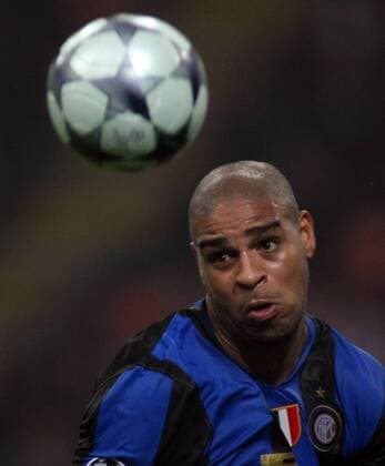 Adriano (Inter Mailand) -  Fußball EC 1 Herren Champions League 2008 2009, FC Internazionale Mailand Einzelbild Mailand Dynamik,
