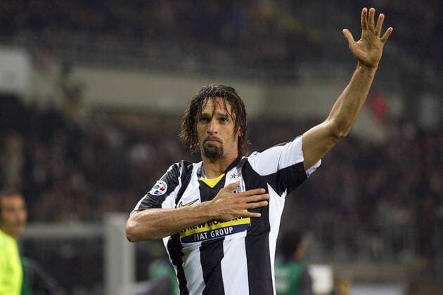 Amauri (Juventus Turin) - Torjubel -  Fußball Herren Serie A 2008 2009, 1. Italienische Liga, Juventus Turin, Vdig Juve Einzelbild Turin Freude,