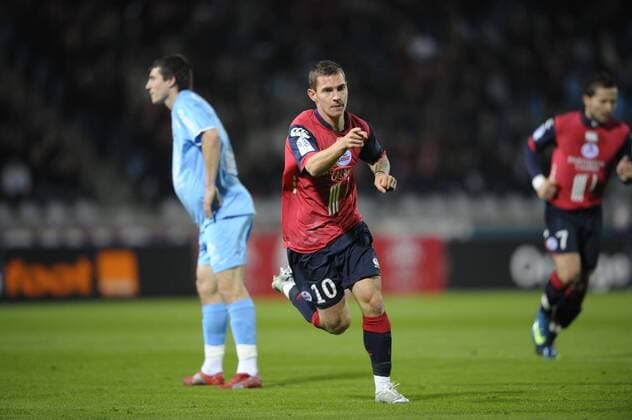 Ludovic Obraniak (Lille) - Torjubel -  Fußball Herren Ligue 1 2008 2009, 1. Französische Liga, OSC Lille - SM Caen 2:2, LOSC Gruppe Lille Freude,