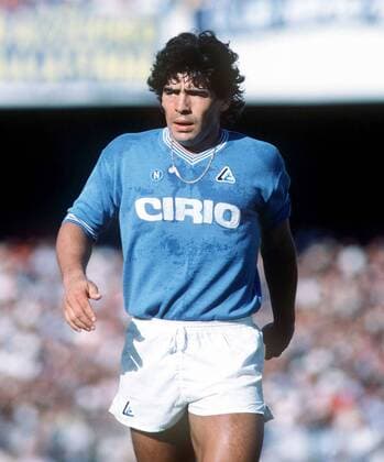 Diego Maradona (Neapel) -  Fußball Herren Serie A 19884 1985, 1. Italienische Liga, SSC Einzelbild